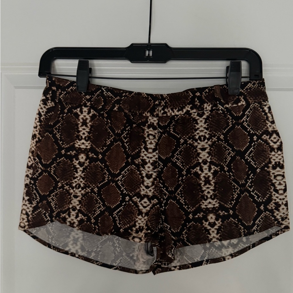 BCBGMaxAzria Micro Snake Print Shorts